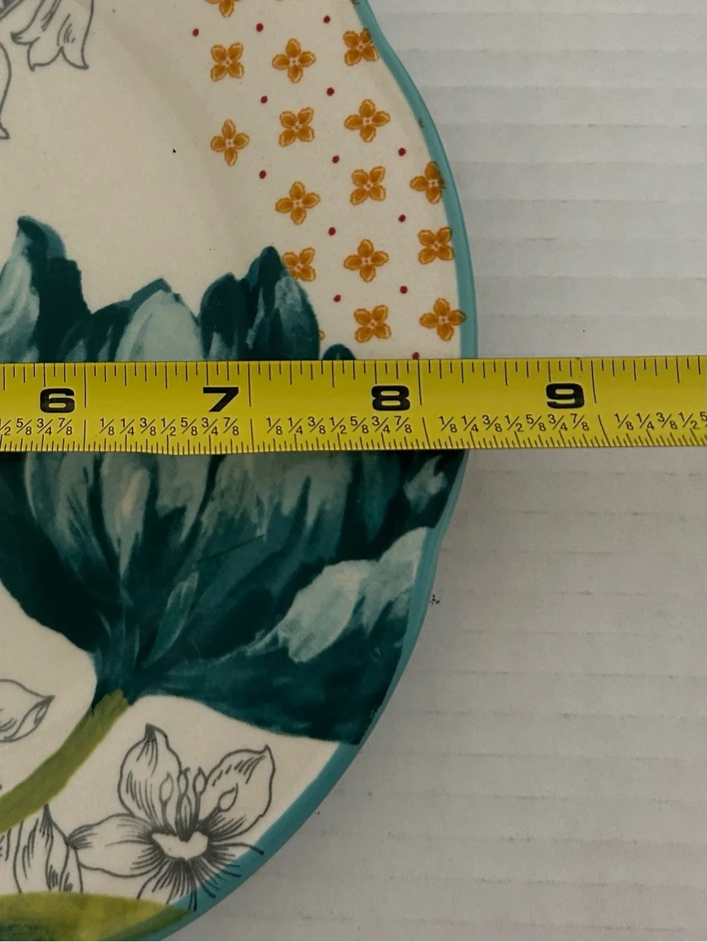Pioneer Woman, Floral Ceramic 8.5 ‘ Plates - Multicolor/ set of 2/ original ones